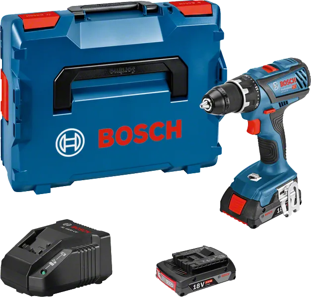 Bosch GSR 18V-28 akku-boremaskinesæt med kuffert.